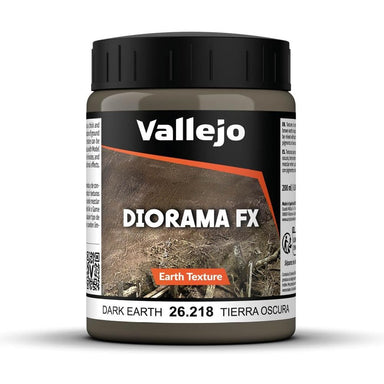 Vallejo | Dark Earth | 200g / 200ml Basing Mix 26.218 | TTCombat | Miniature Kingdoms