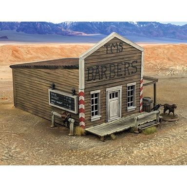 Dead Man's Hand | Barber Shop Building | 28mm Plastic Terrain