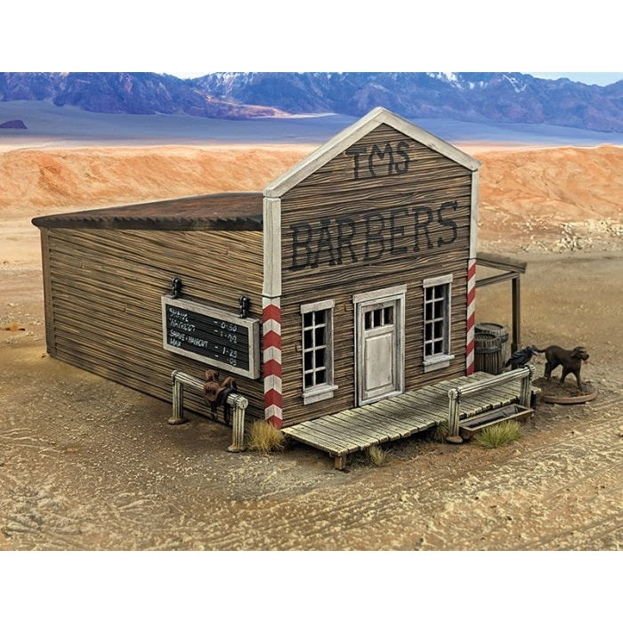 Dead Man's Hand | Barber Shop Building | 28mm Plastic Terrain