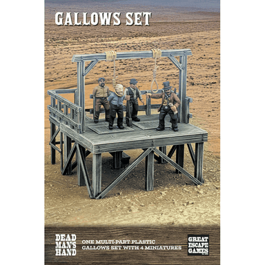 Dead Man's Hand | Gallows Set with Figures | 28mm Plastic Terrain