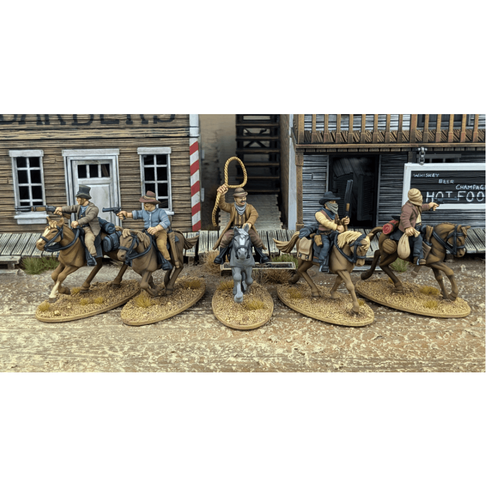 Dead Man's Hand | Mounted Gunfighters | 28mm Plastic Unit
