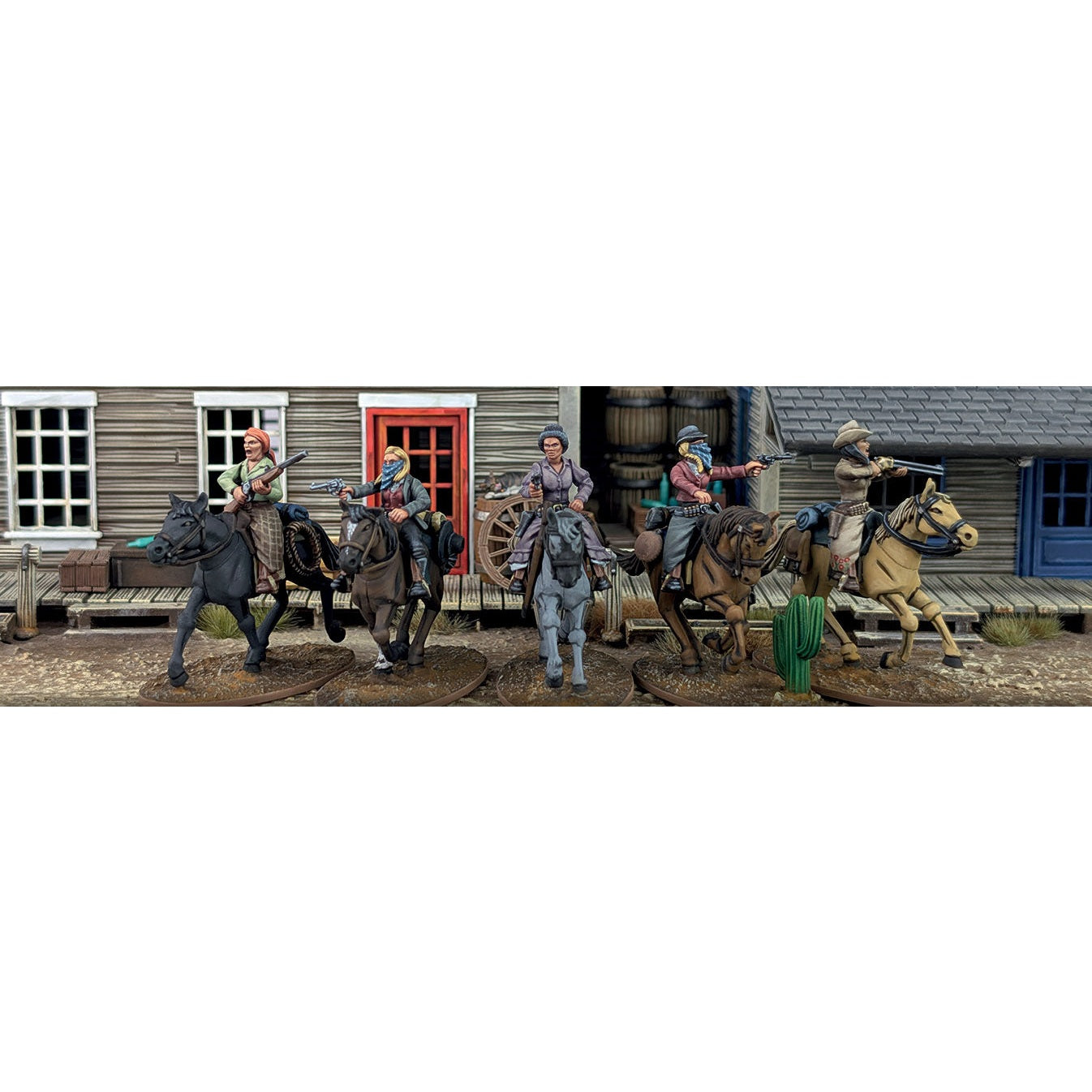 Dead Man's Hand | Mounted Gunfighters II Female | 28mm Plastic Unit