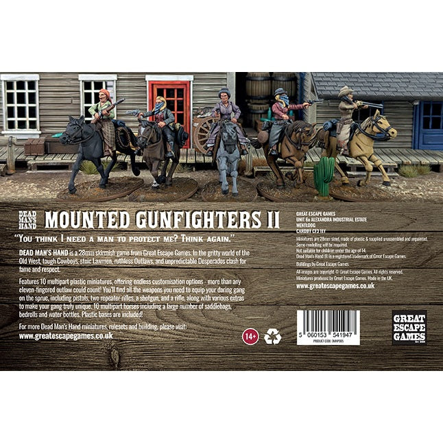Dead Man's Hand | Mounted Gunfighters II Female | 28mm Plastic Unit