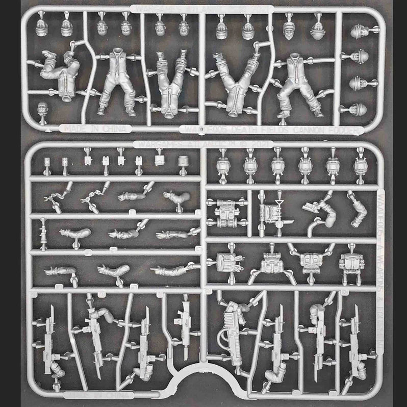Wargames Atlantic | Death Fields | Cannon Fodder Males | 28mm Two Sprues