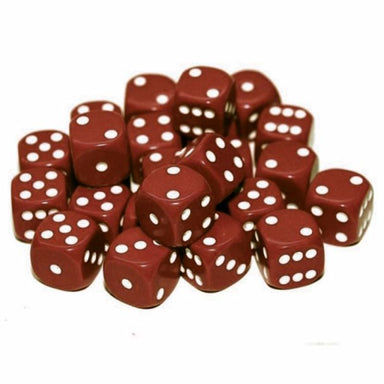 TTCombat | Dice Brown Dice D6 20 | D6 Dice Blister Pack
