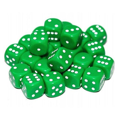 TTCombat | Dice Green Dice D6 20 | D6 Dice Blister Pack