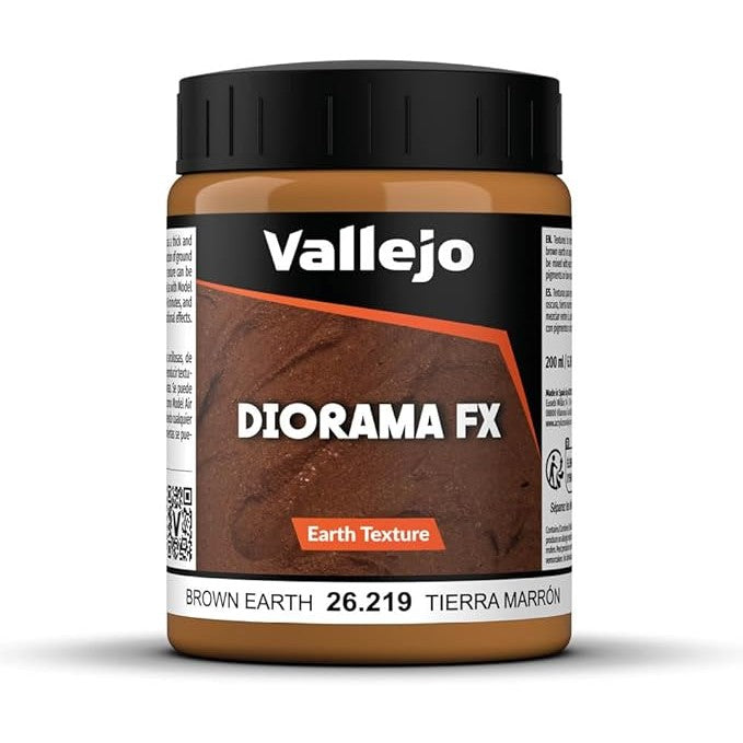 Vallejo | Brown Earth | 200g / 200ml Basing Mix 26.219 | TTCombat | Miniature Kingdoms