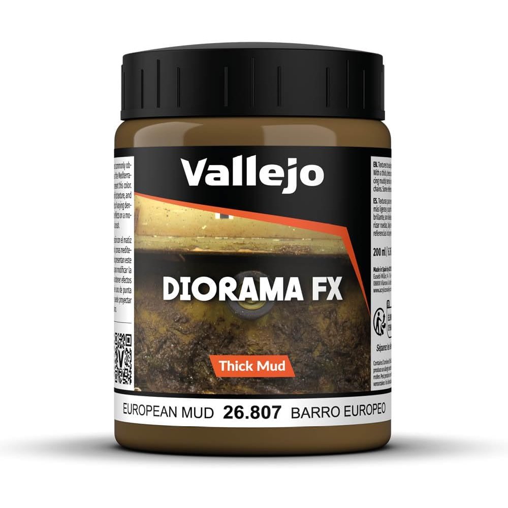 Vallejo | European Mud | 200g / 200ml Basing Mix 26.807 | TTCombat | Miniature Kingdoms