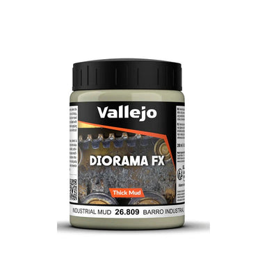 Vallejo | Industrial Mud | 200g / 200ml Basing Mix 26.809 | TTCombat | Miniature Kingdoms