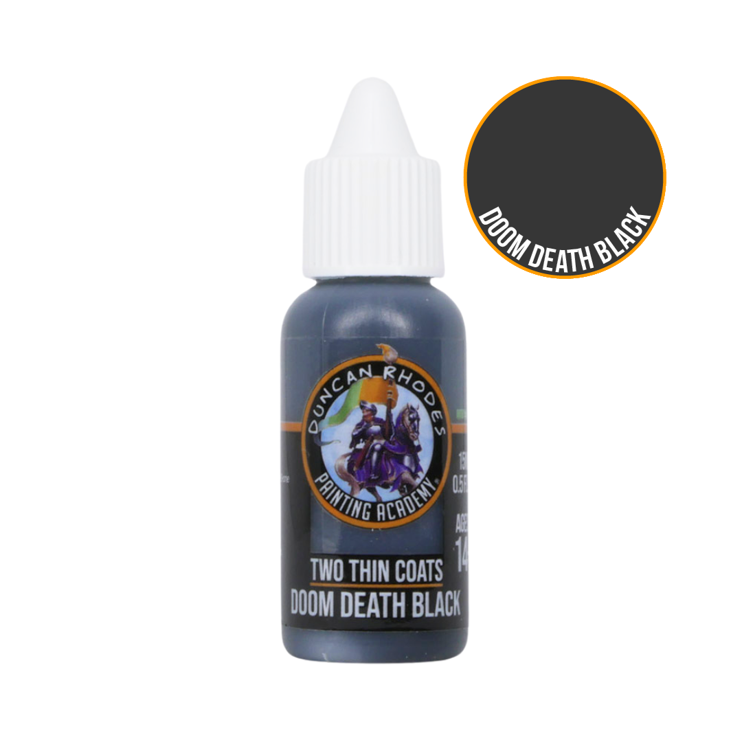 Two Thins Coats | Dooms Death Black | 15ml Individual Paint