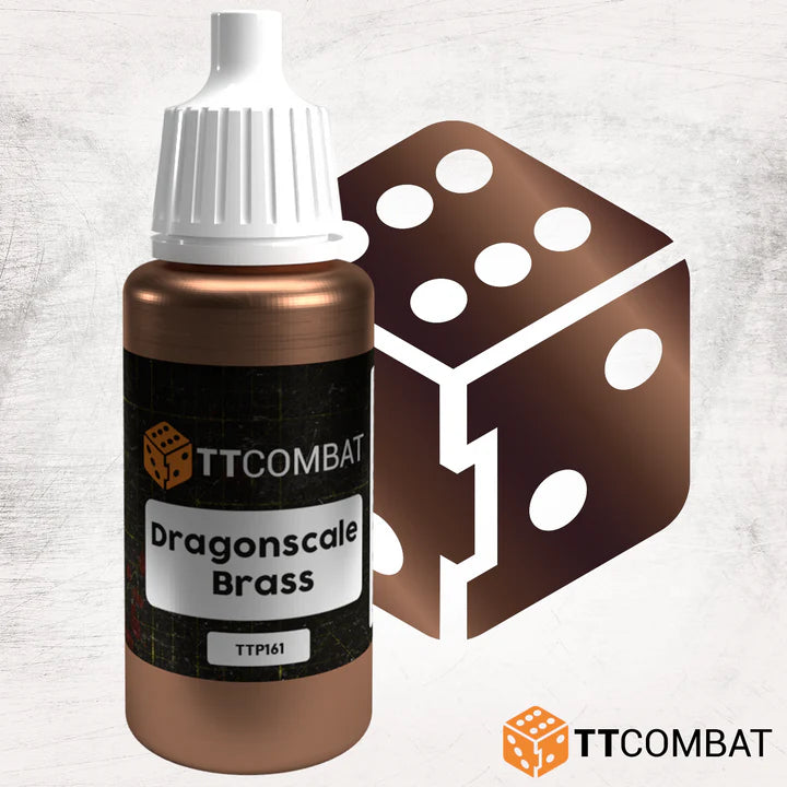 TTCombat | Dragonscale Brass | 17ml Individual Paint | TTCombat | Miniature Kingdoms