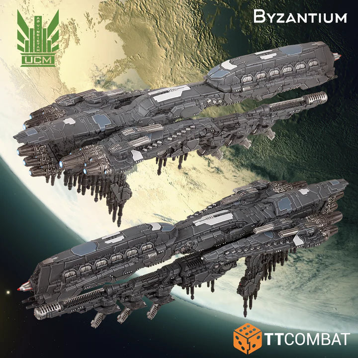 Dropfleet Commander | UCM | UCM Battleship | Plastic Ships Box