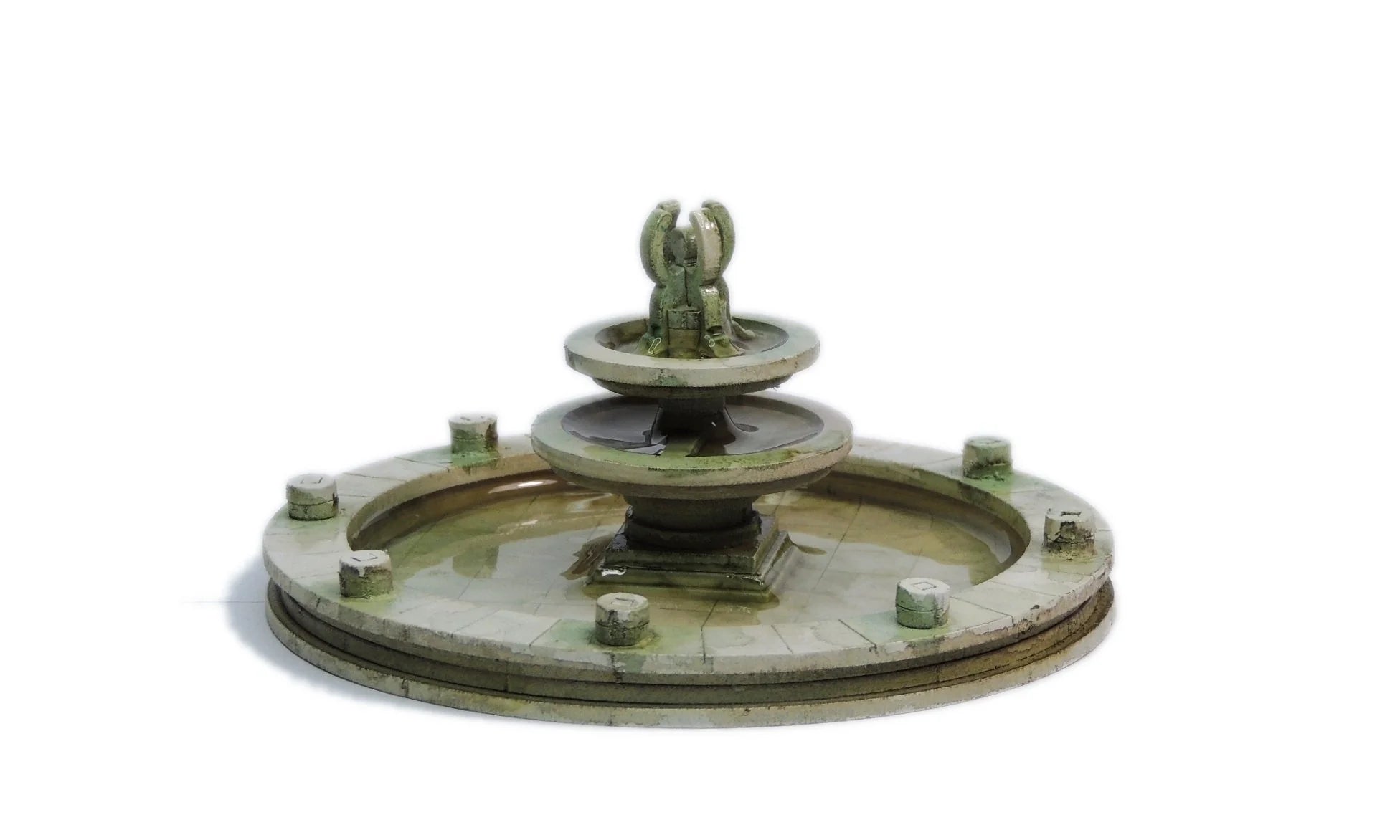 Sarissa Precision | Streets Of Rome Small Fountain Set T023 | MDF Terrain