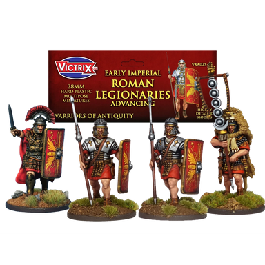 Victrix | Ancients Early Imperial Roman Legionaries Advancing | 28mm Plastic Unit | North Star Games | Miniature Kingdoms