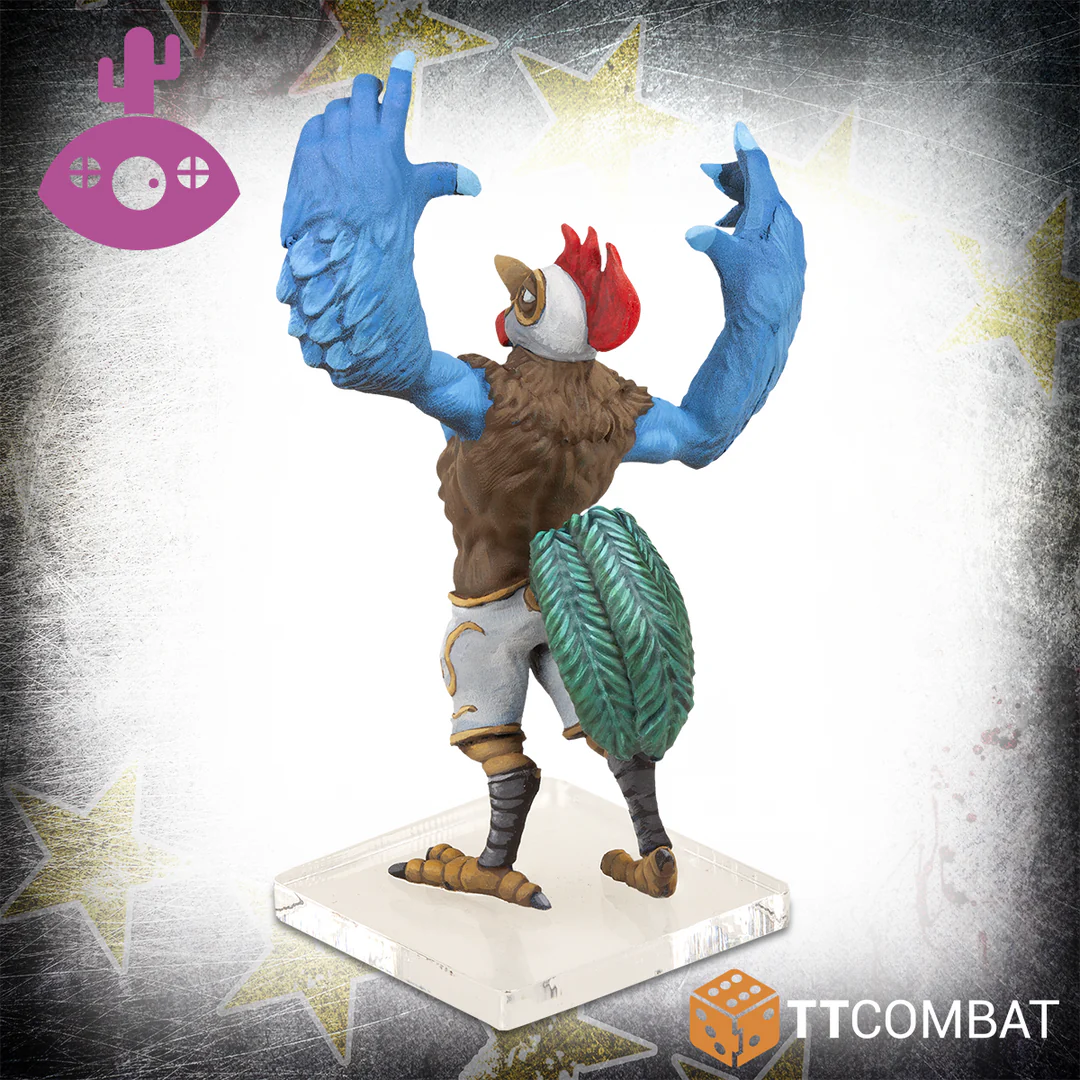 Rumbleslam | Star El Pollo Excellente | 28mm Resin Blister Pack | TTCombat | Miniature Kingdoms