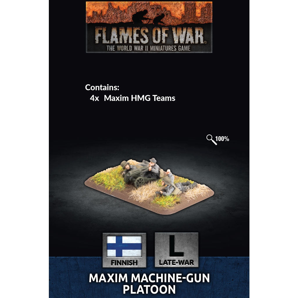 Flames Of War | Finnish | Maxim Machine Gun Platoon | 15mm Metal Blister Pack