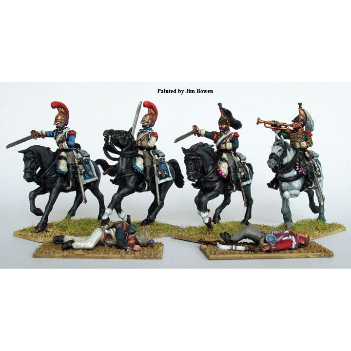 Perry Miniatures | Napoleonic Wars French Heavy Cavalry 1812-1815 | 28mm Plastic Unit | North Star Games | Miniature Kingdoms