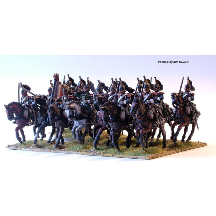 Perry Miniatures | Napoleonic Wars French Heavy Cavalry 1812-1815 | 28mm Plastic Unit | North Star Games | Miniature Kingdoms