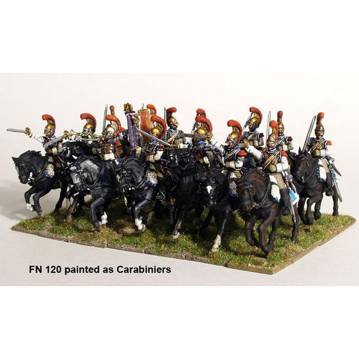 Perry Miniatures | Napoleonic Wars French Heavy Cavalry 1812-1815 | 28mm Plastic Unit | North Star Games | Miniature Kingdoms