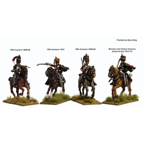 Perry Miniatures | Napoleonic Wars British Hussars 1808-1815 | 28mm Plastic Unit | North Star Games | Miniature Kingdoms