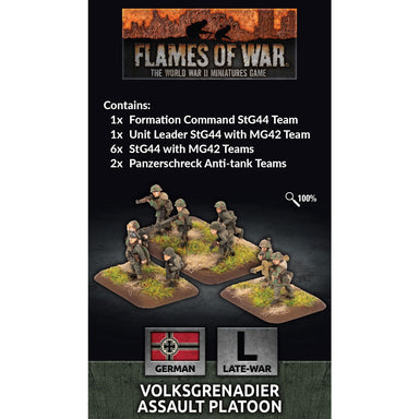 Flames Of War | German | Volksgrenadier Assault Platoon | 15mm Resin Blister Pack