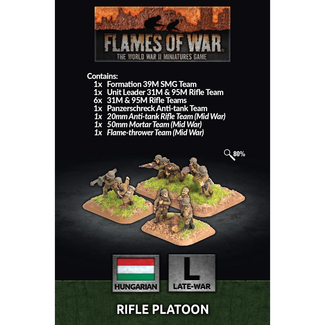 Flames Of War | Hungarian | Rifle Platoon | 15mm Metal Blister Pack