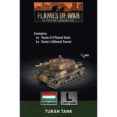 Flames Of War | Hungarian | Turan Tank | 15mm Metal / Resin Blister Pack