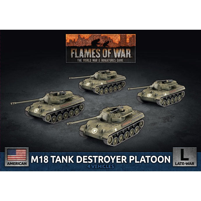 Flames of War | American M18 Tank Destroyer Platoon | 15mm Plastic Unit