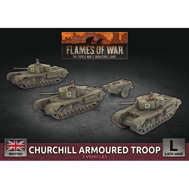 Flames of War | British Churchill Armoured Troop | 15mm Plastic Unit