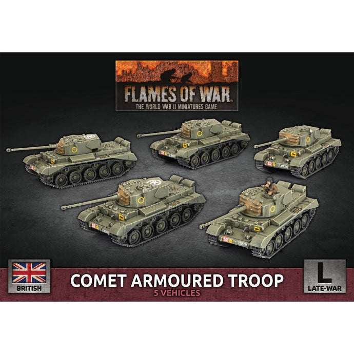 Flames of War | British Comet Armoured Troop | 15mm Plastic Unit