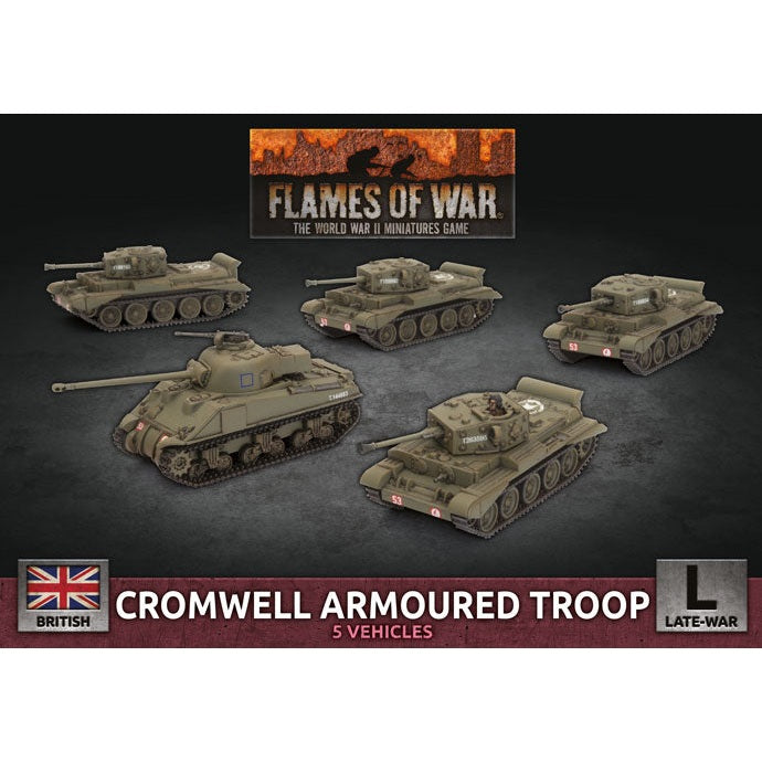 Flames of War | British | Cromwell Armoured Troop | 15mm Plastic Unit