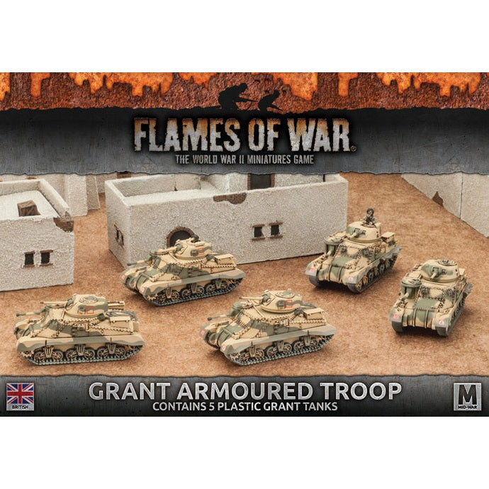 Flames of War | British Grant Armoured Troop Troop | 15mm Plastic Unit