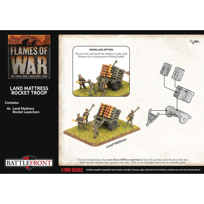Flames of War | British Land Mattress Rocket Troop | 15mm Metal Unit