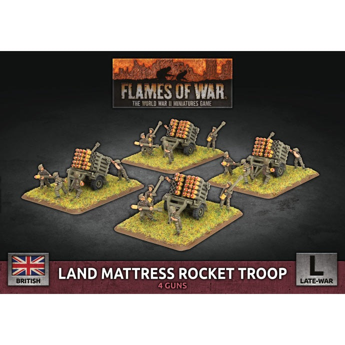 Flames of War | British Land Mattress Rocket Troop | 15mm Metal Unit