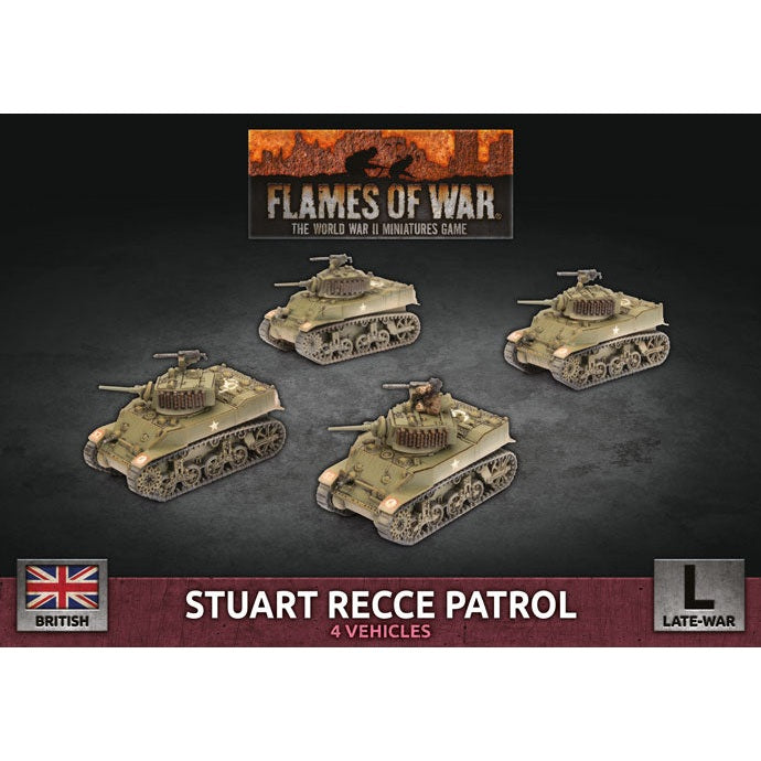 Flames of War | British | Stuart Recce Patrol | 15mm Plastic Unit