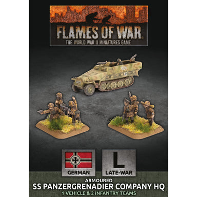 Flames of War | German Armoured SS Panzergrenadier Company HQ | 15mm Plastic Unit