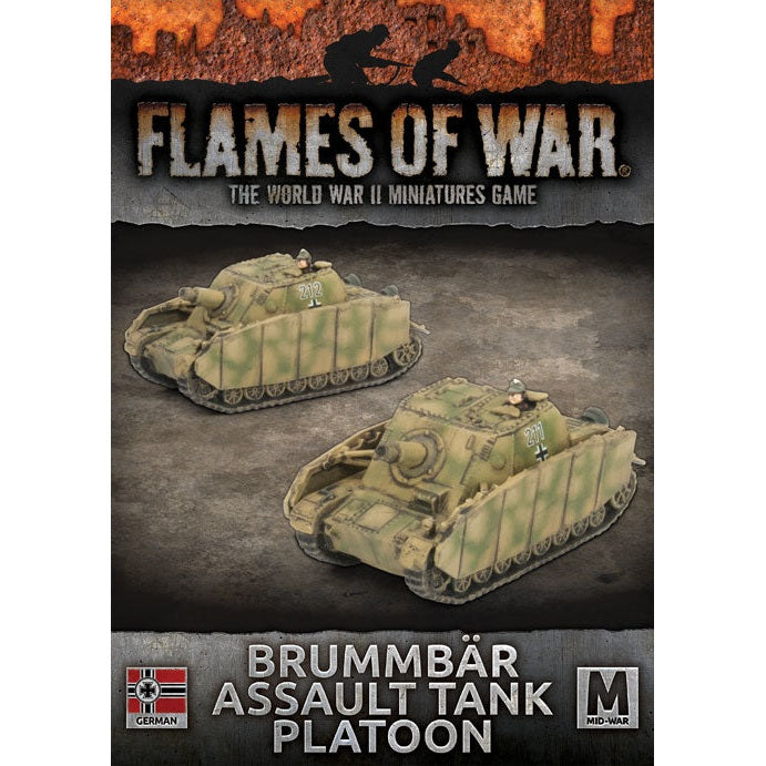Flames of War | German Brummbar Assault Tank Platoon | 15mm Resin / Metal Unit