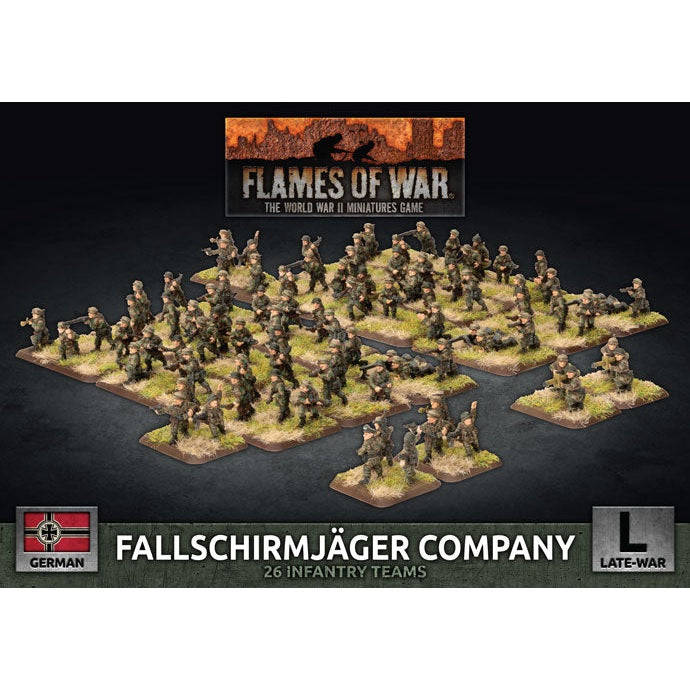 Flames of War | German Fallschirmjager Company | 15mm Plastic Unit