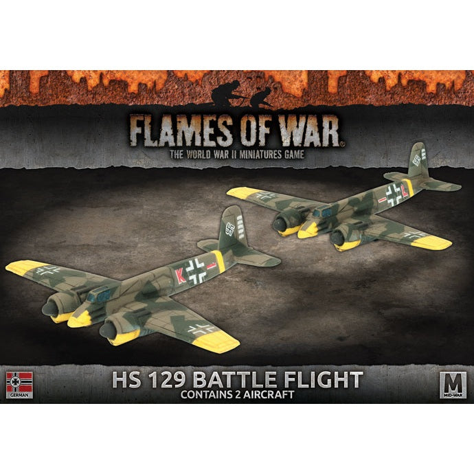 Flames of War | German | HS129 Battle Flight | 1/144 Plastic Unit