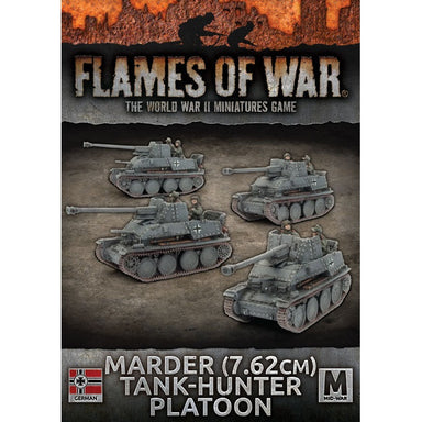 Flames of War | German | Marder 7.62cm Tank Hunter Platoon | 15mm Resin / Metal Unit