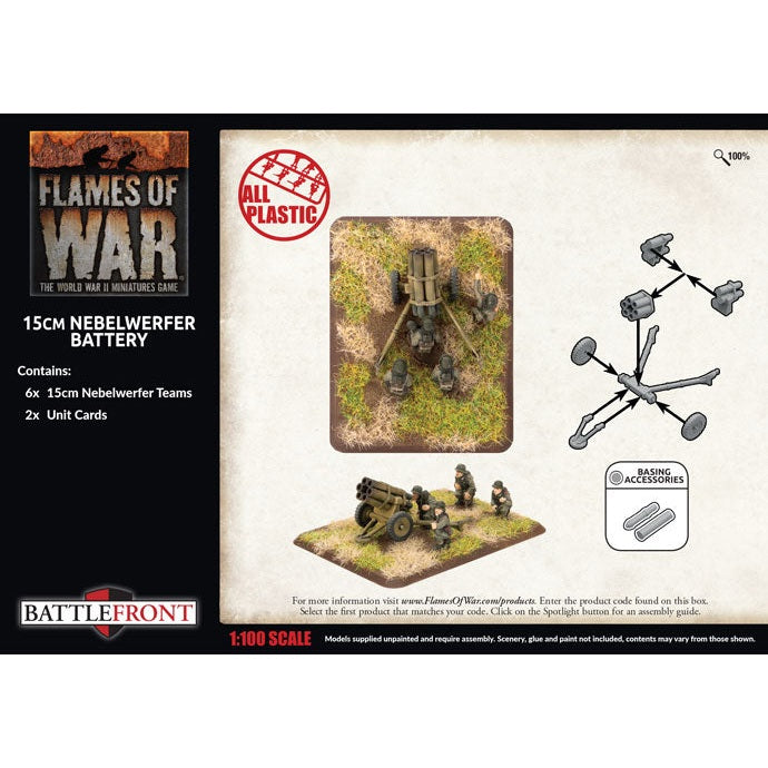 Flames of War | German Nebelwerfer Battery 15cm | 15mm Plastic Unit