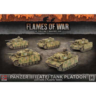 Flames of War | German | Panzer III Late Tank Platoon | 15mm Plastic Unit