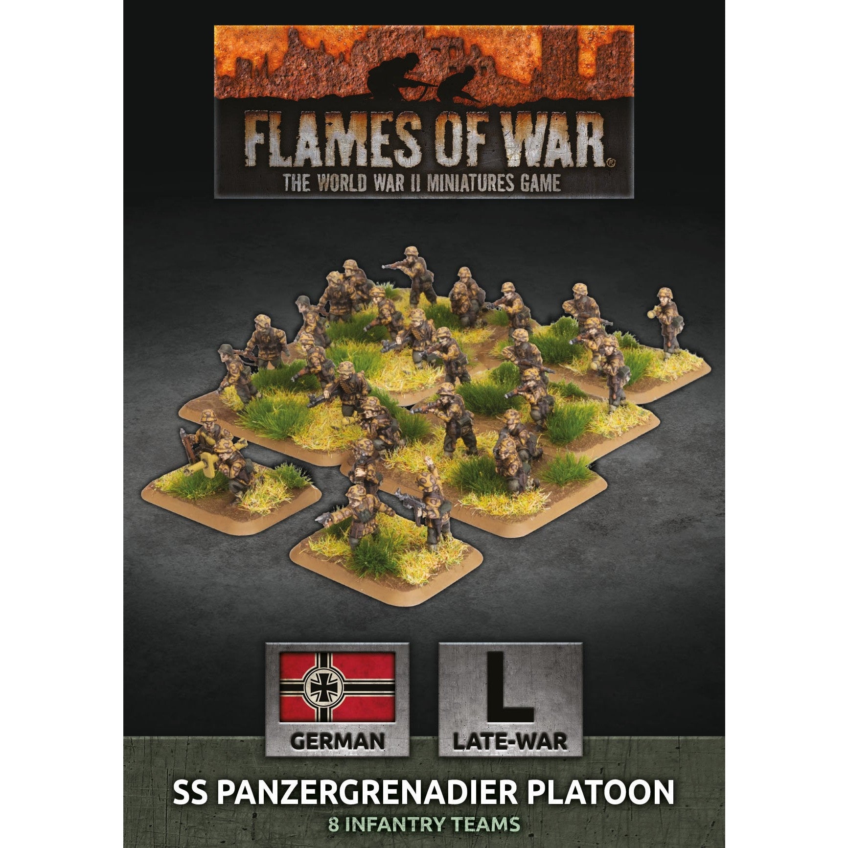 Flames of War | German SS Panzergrenadier Platoon | 15mm Plastic Unit