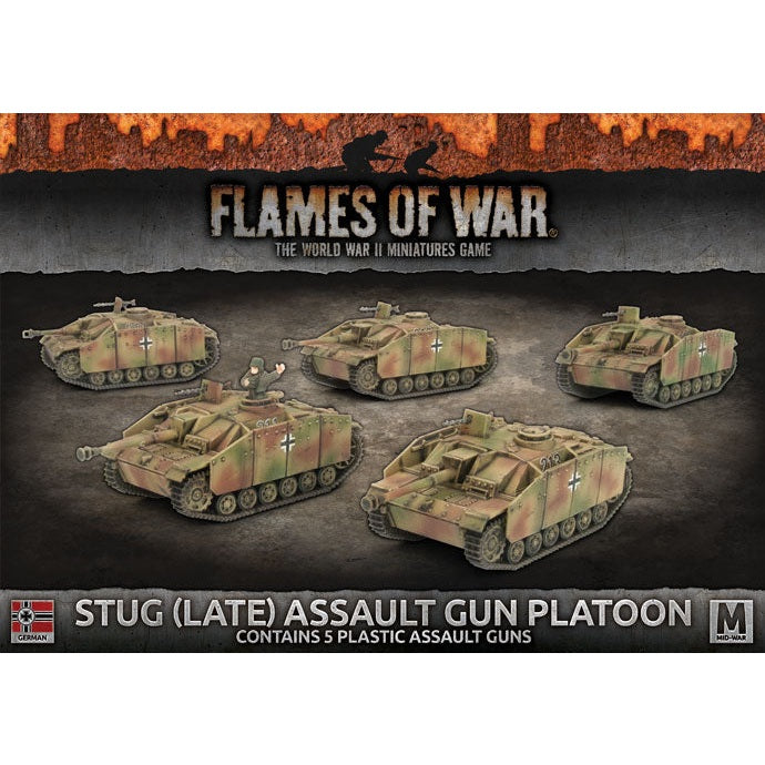 Flames of War | German Stug Late Assault Gun Platoon | 15mm Plastic Unit