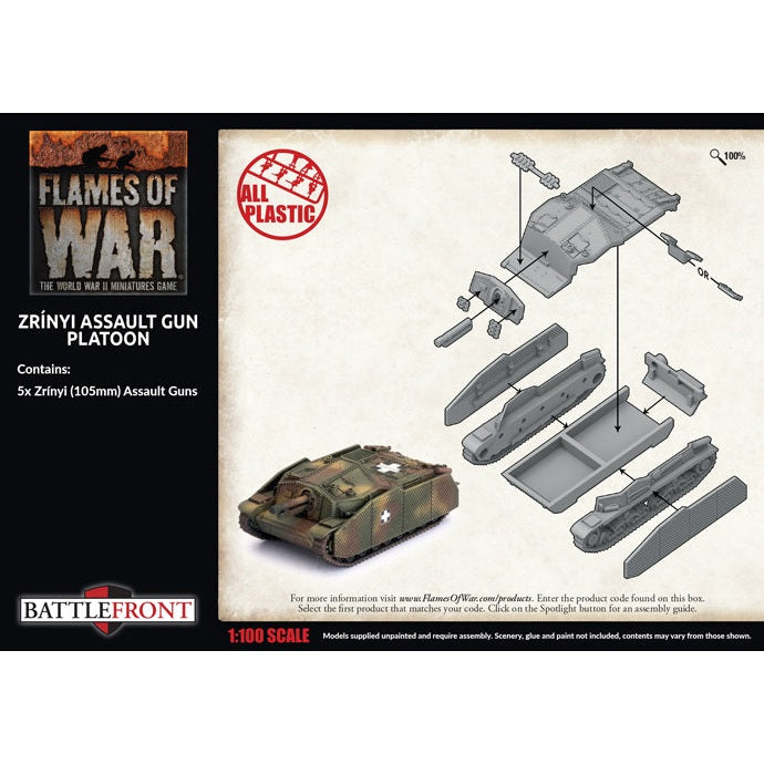 Flames of War | Hungarian | Zrinya Assault Gun Platoon | 15mm Plastic Unit