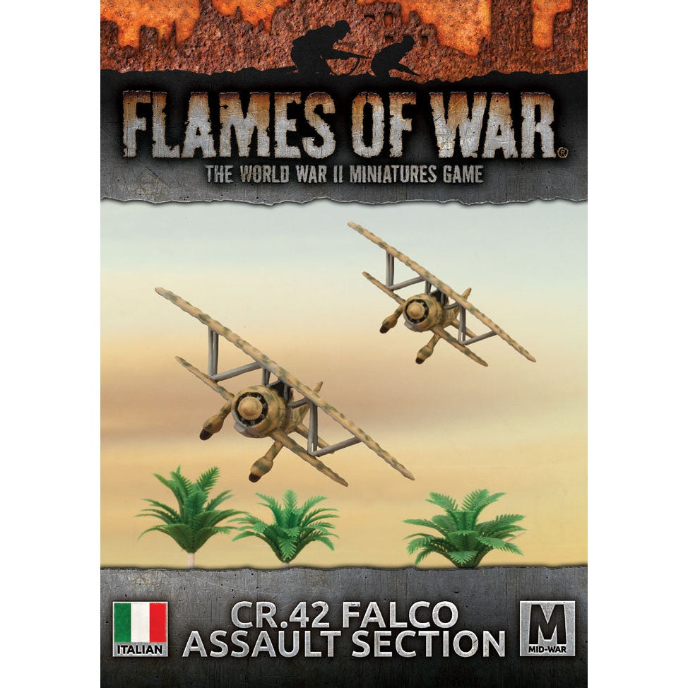 Flames of War | Italian | CR.42 Falco Assault Section | 15mm Metal Unit