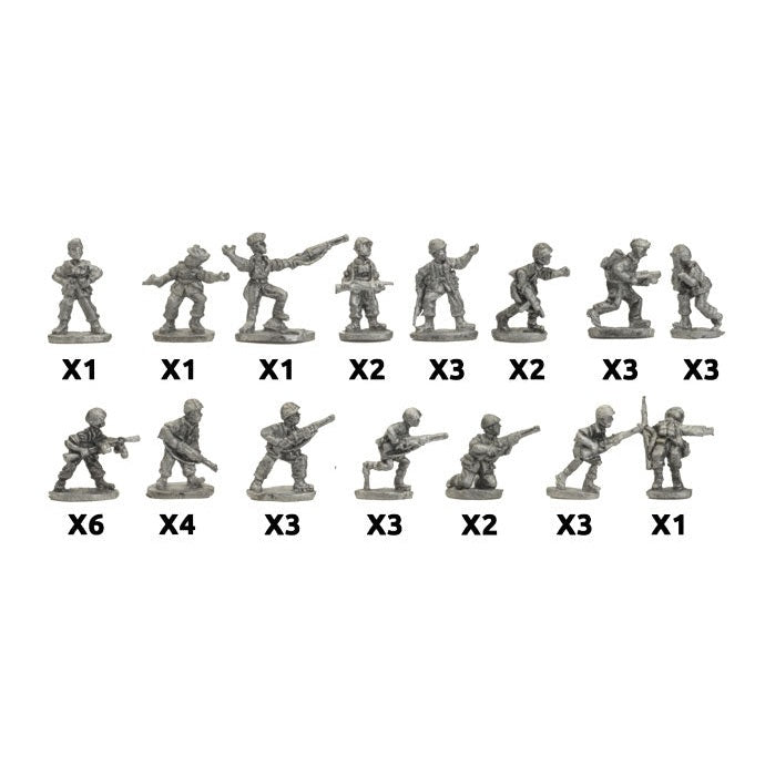 Flames of War | Italian | Parachutist Platoon plus HQ | 15mm Metal Unit Blister Pack