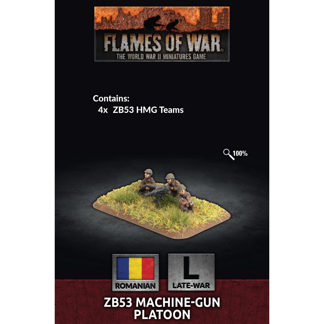 Flames of War | Romanian | ZB53 Machine Gun Platoon | 15mm Metal Unit Blister Pack