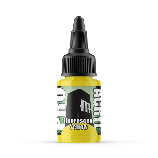 Pro Acryl | Fluorescent Yellow | 22ml Individual Paint | Element Games | Miniature Kingdoms