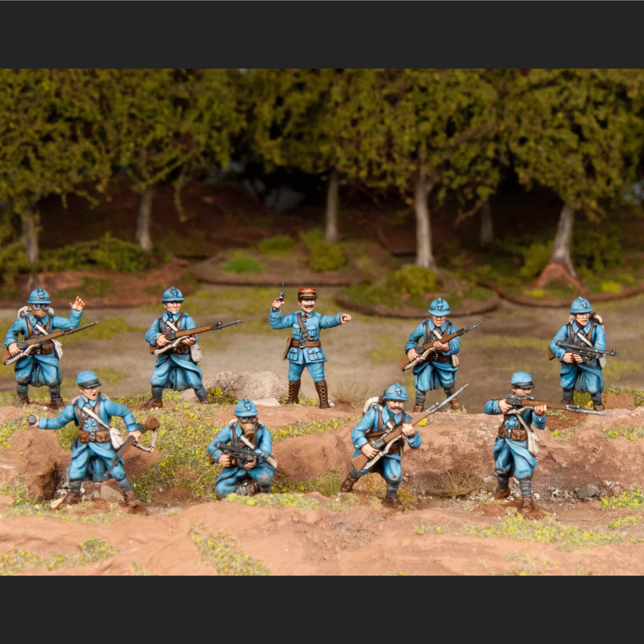 The Great War | French Infantry 1916-1940 | Plastic Unit | Wargames Atlantic | Miniature Kingdoms